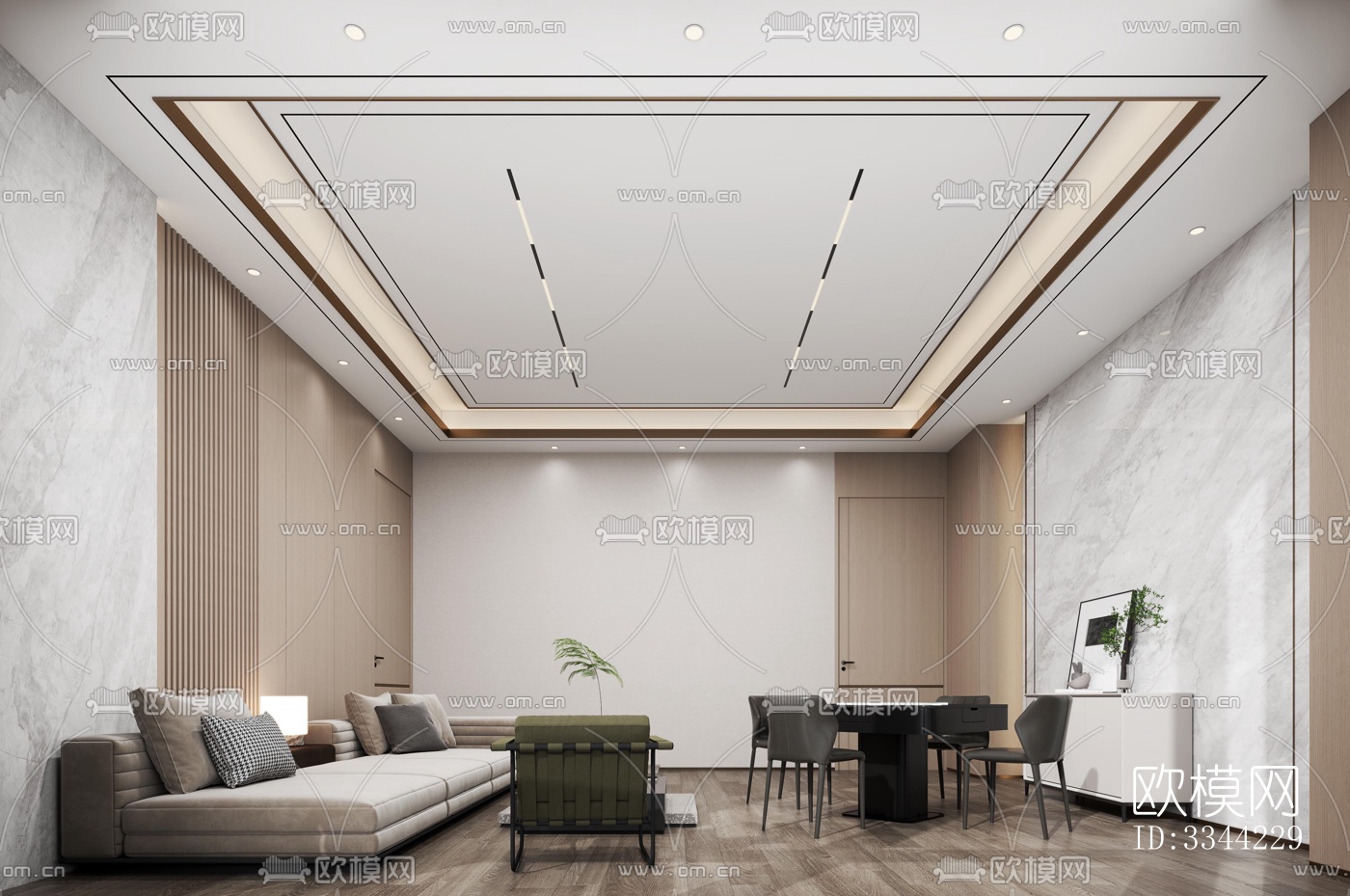 现代别墅效果图下载（渲染图7）