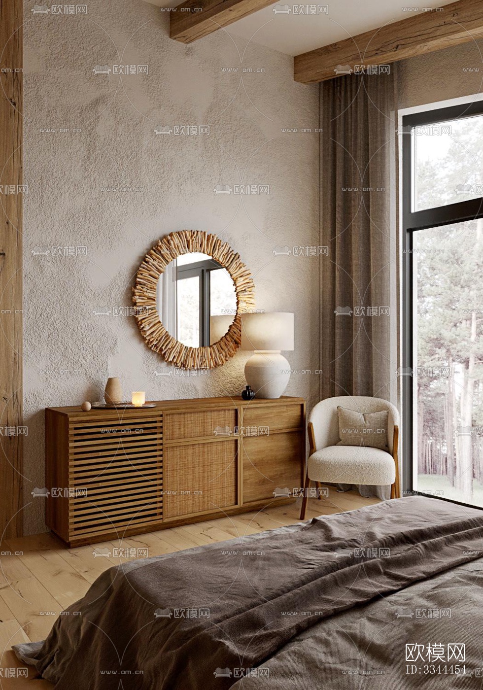 现代卧室效果图下载（渲染图4）