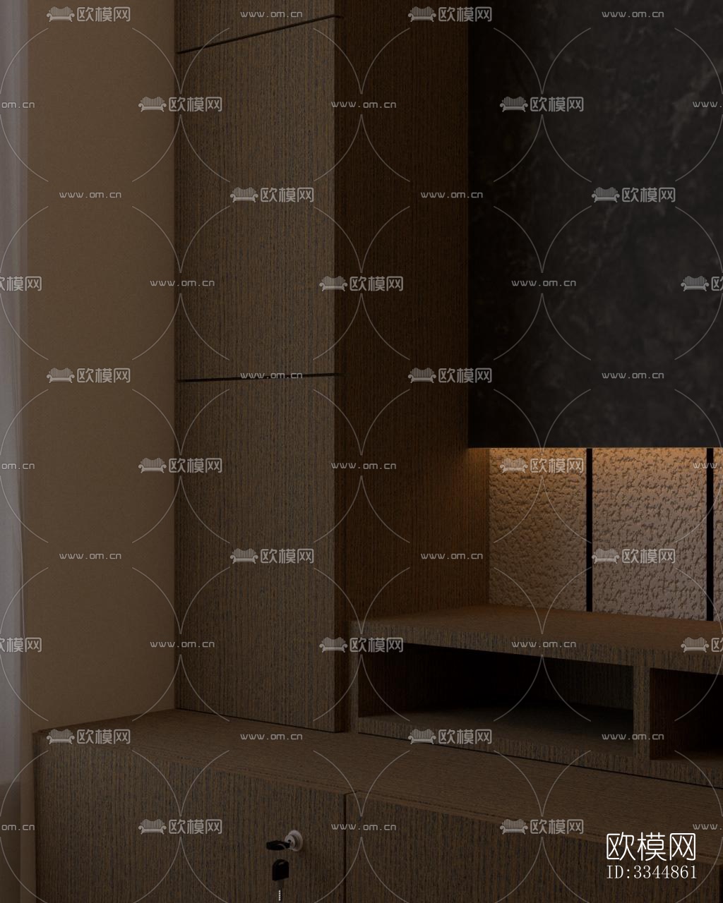 现代卧室效果图下载（渲染图9）