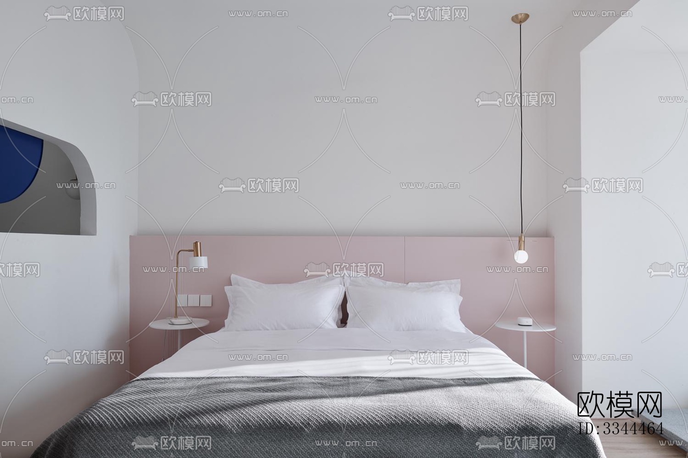 现代卧室效果图下载（渲染图14）