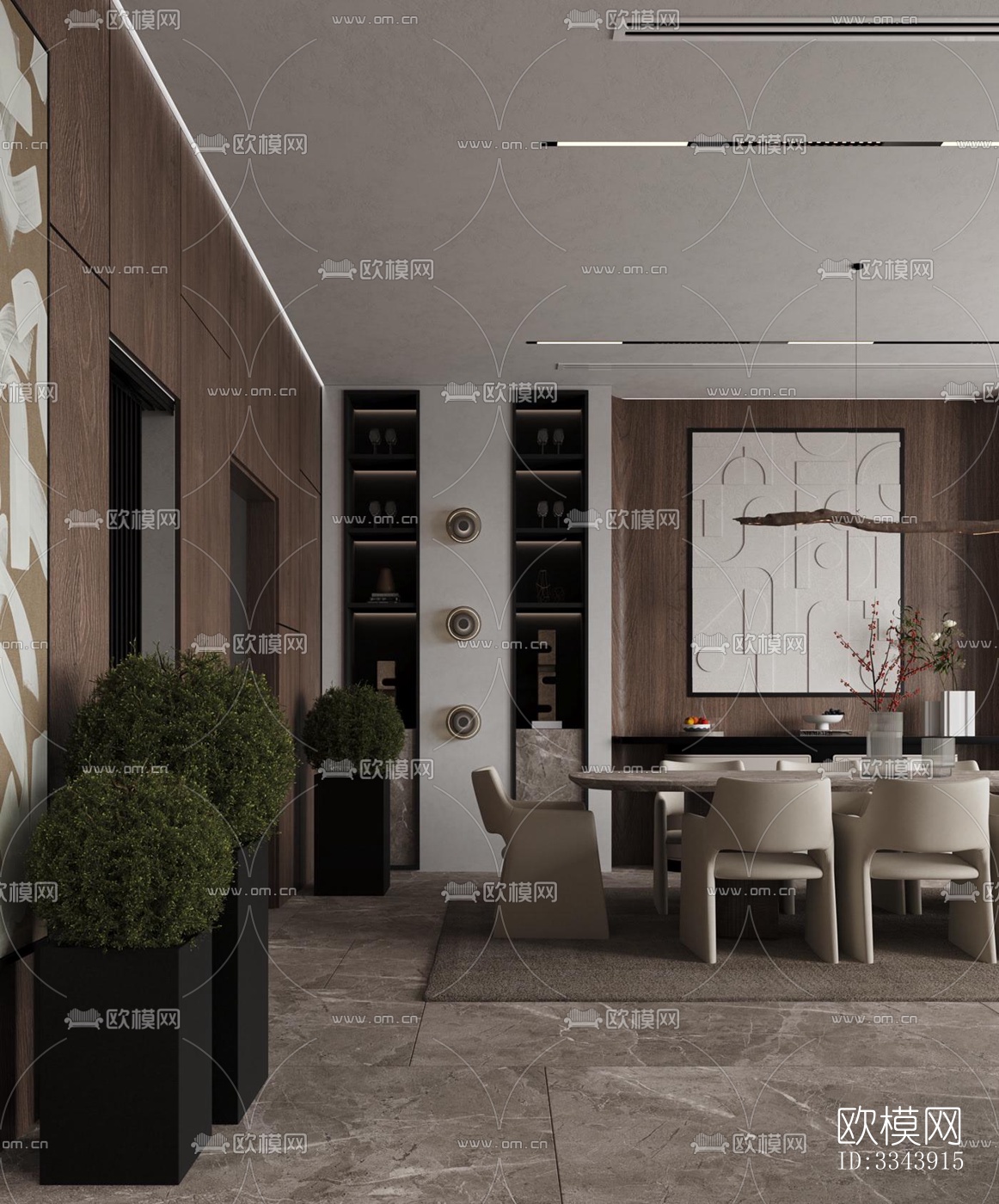 现代别墅效果图下载（渲染图15）