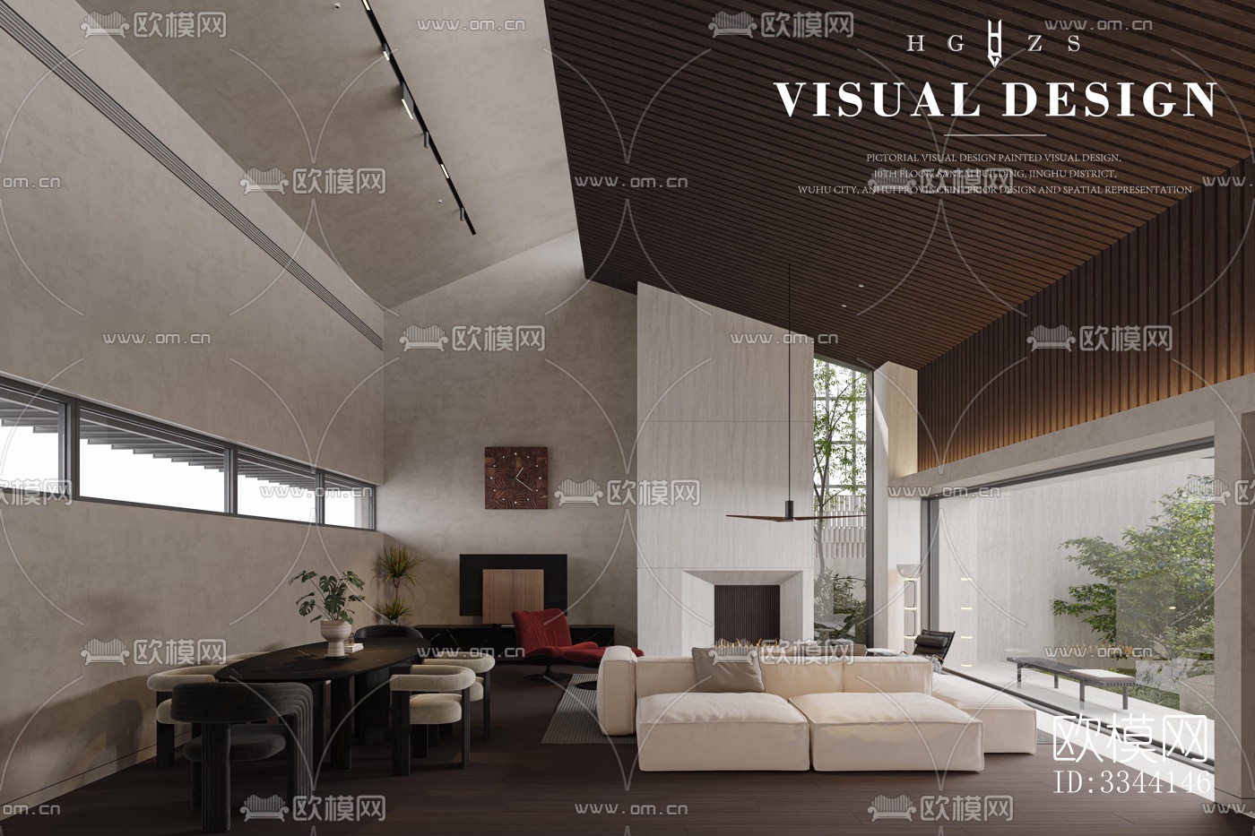 现代别墅效果图下载（渲染图1）