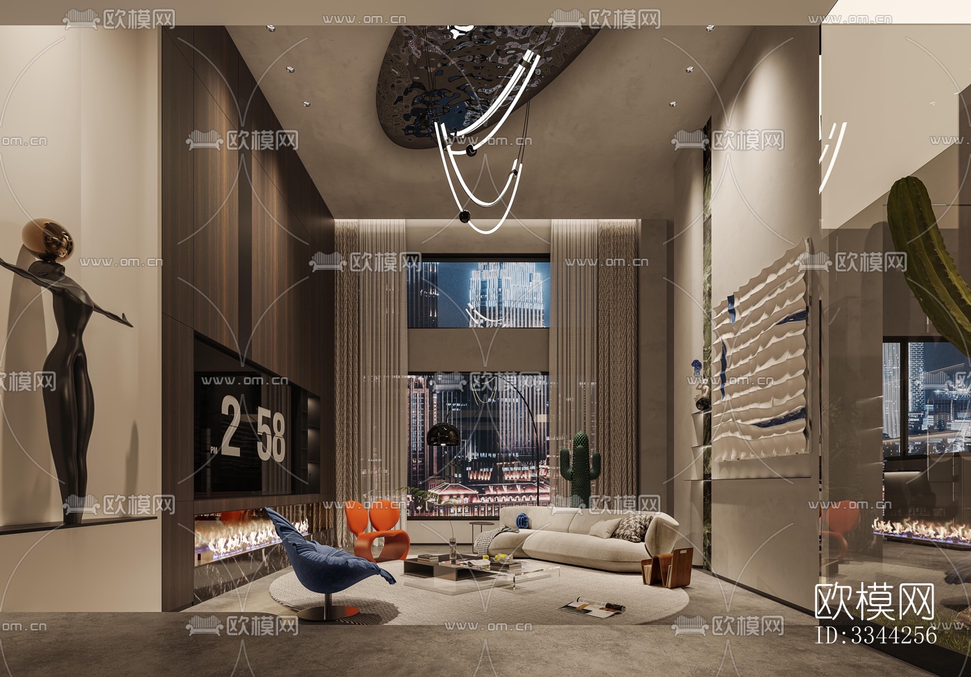 现代别墅效果图下载（渲染图13）