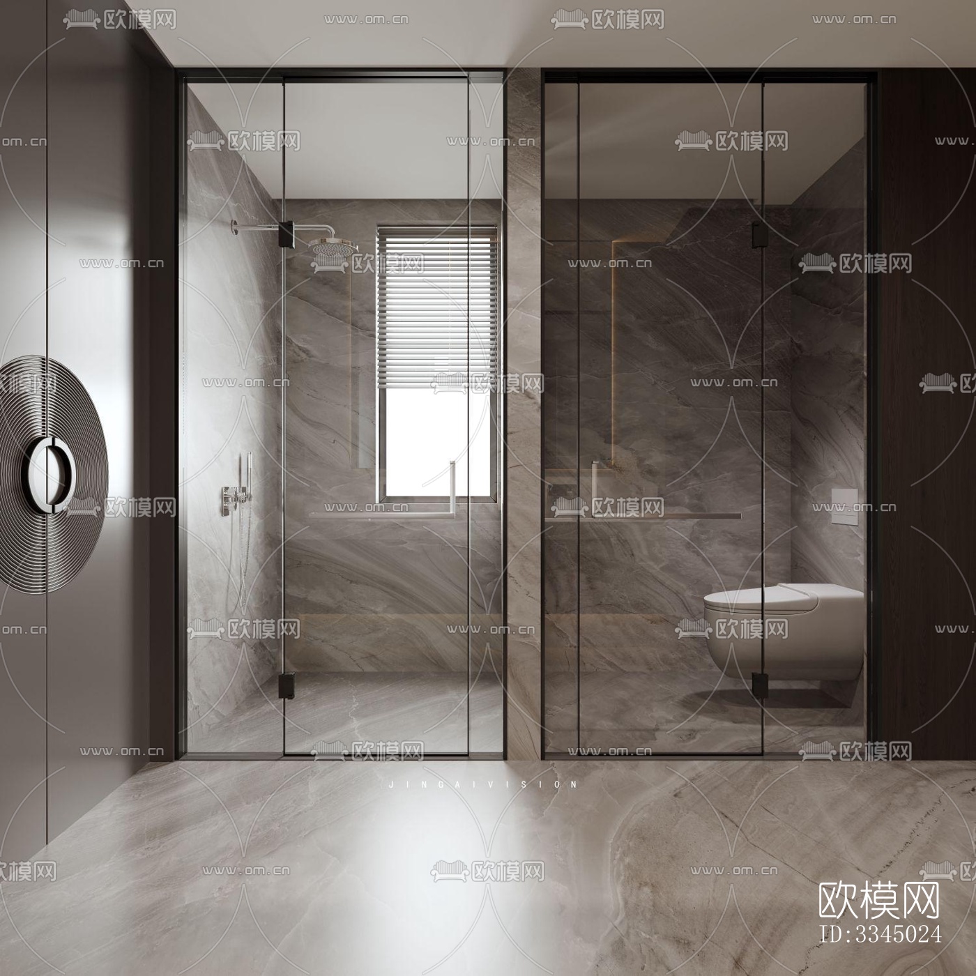 现代卫生间效果图下载（渲染图9）