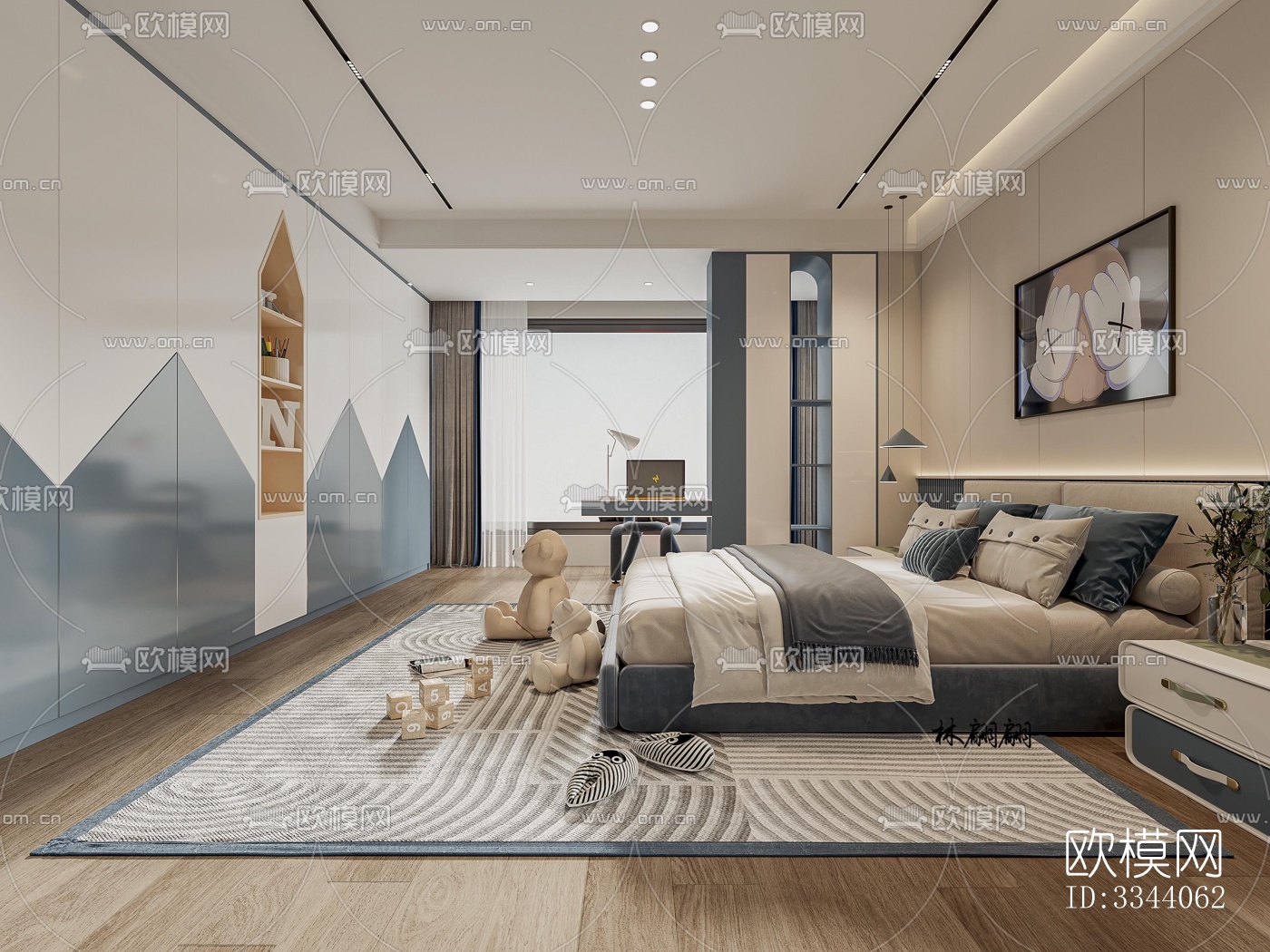 现代别墅效果图下载（渲染图4）