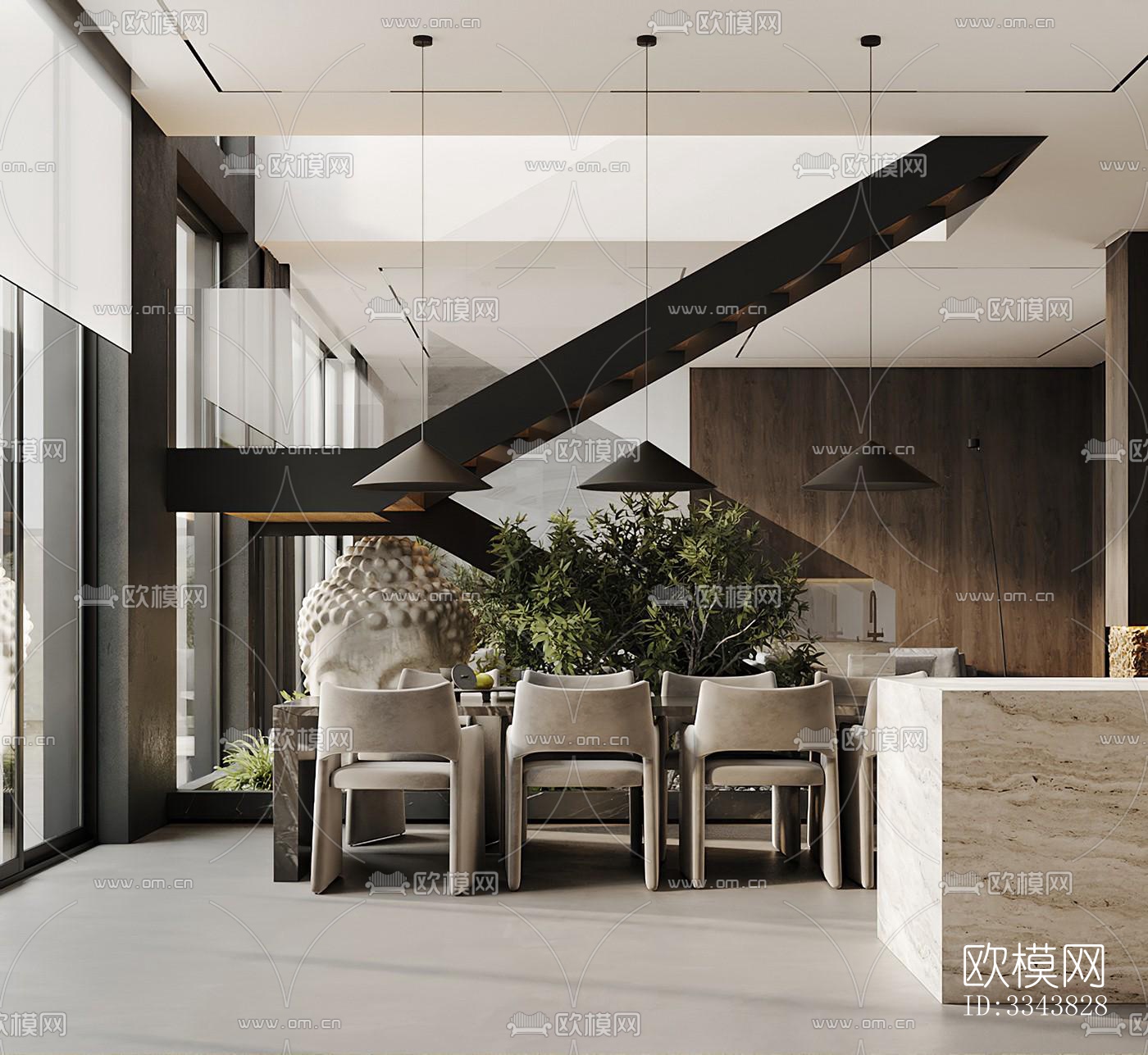 现代别墅效果图下载（渲染图16）