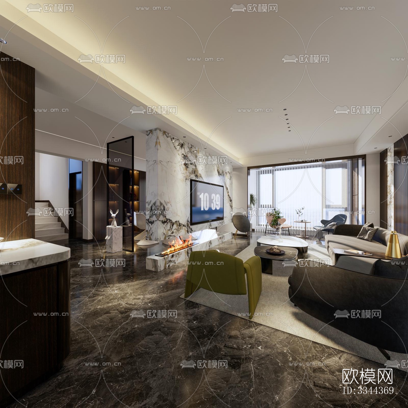 现代别墅效果图下载（渲染图4）