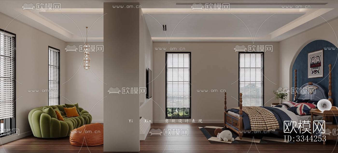 现代别墅效果图下载（渲染图2）