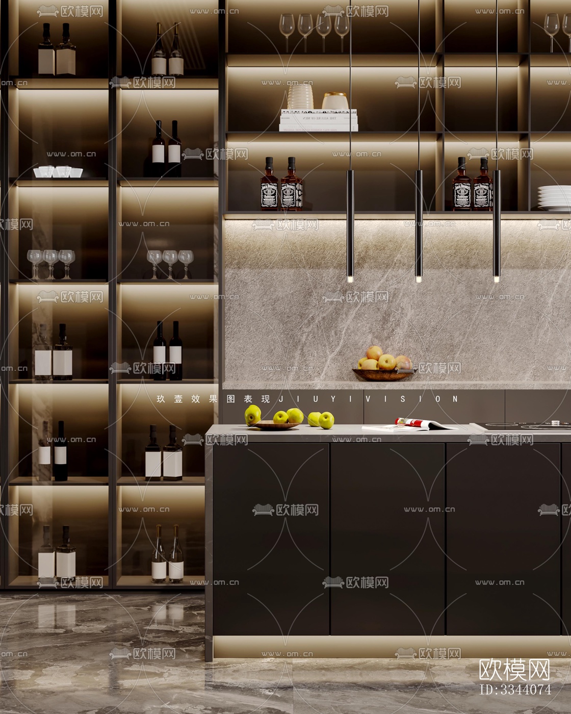 现代别墅效果图下载（渲染图14）