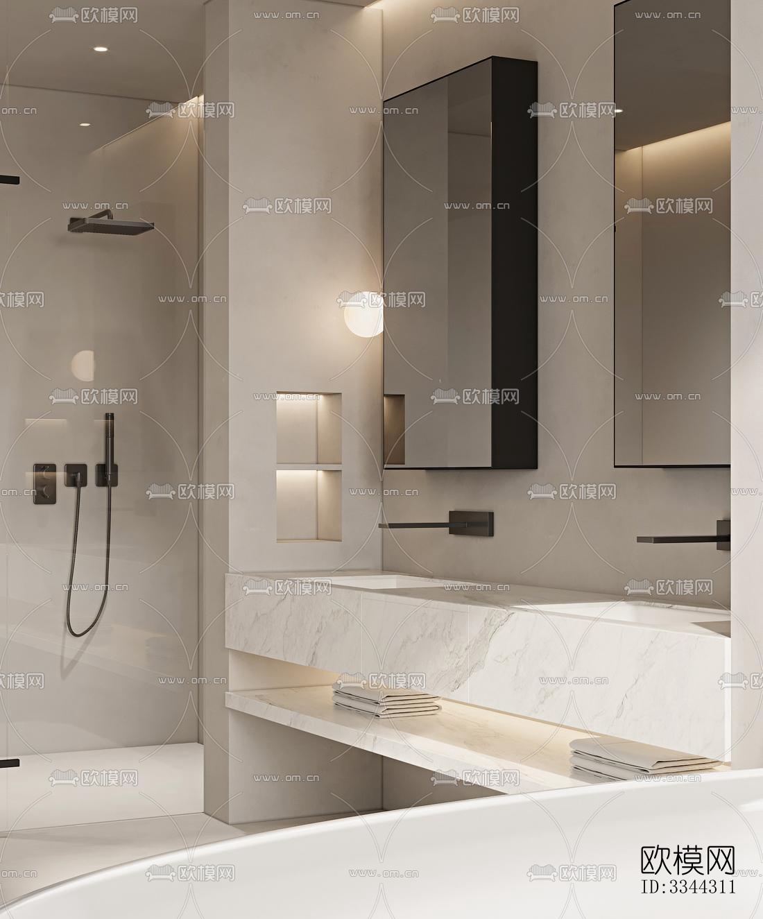 现代别墅效果图下载（渲染图15）