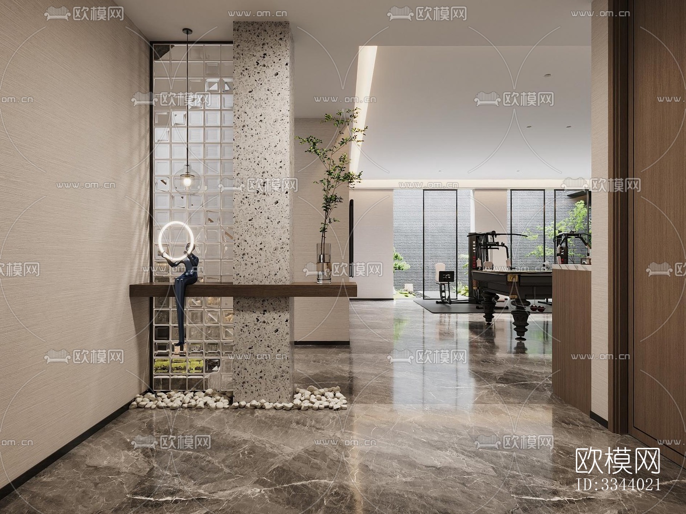 现代别墅效果图下载（渲染图4）