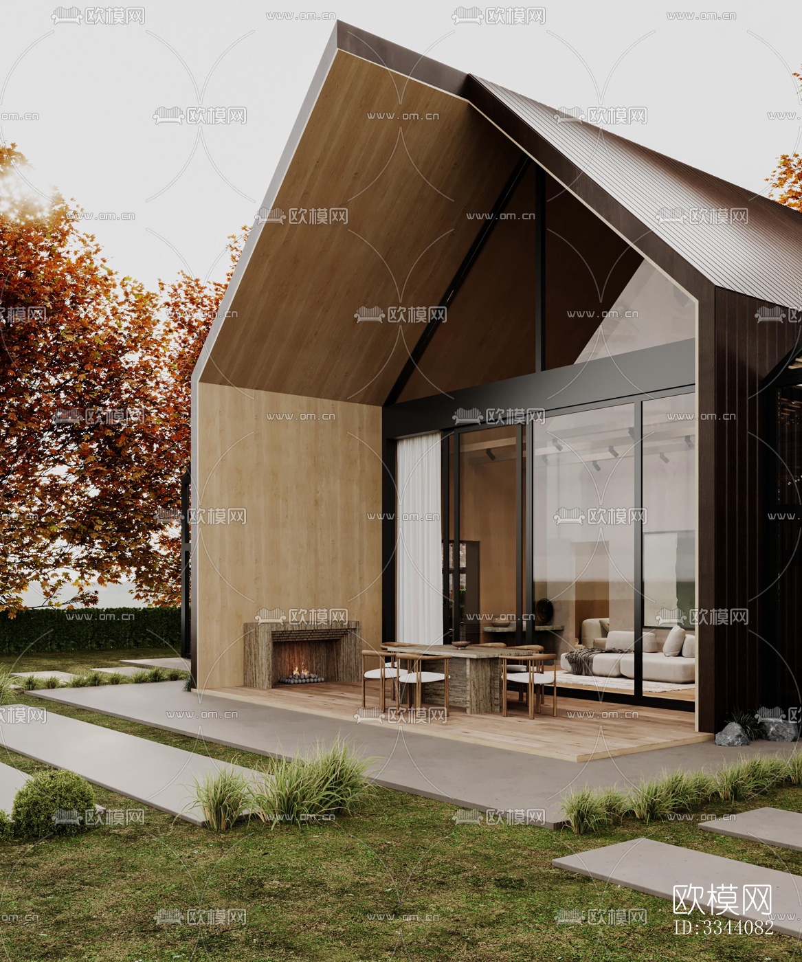 现代别墅效果图下载（渲染图6）