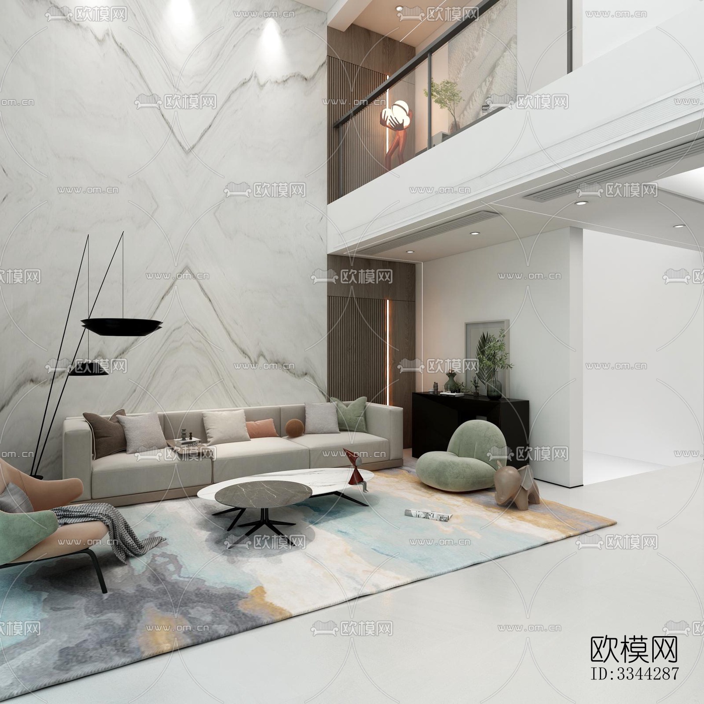 现代别墅效果图下载（渲染图11）