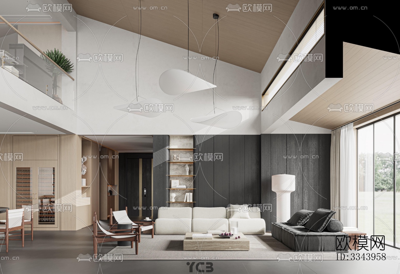 现代别墅效果图下载（渲染图2）