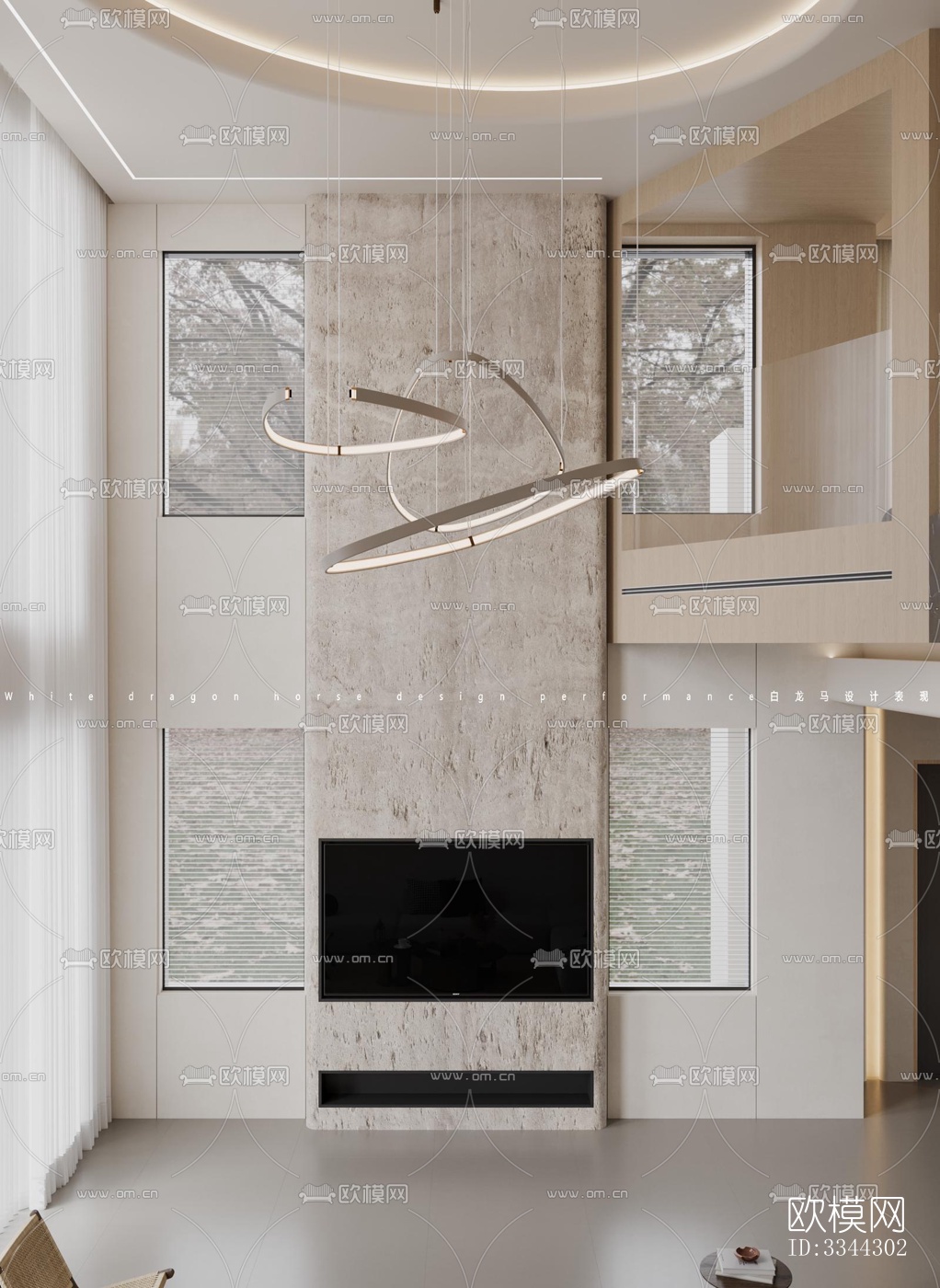 现代别墅效果图下载（渲染图3）