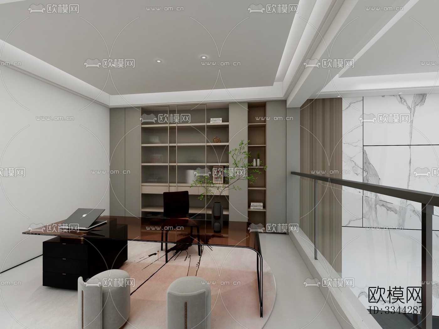 现代别墅效果图下载（渲染图9）