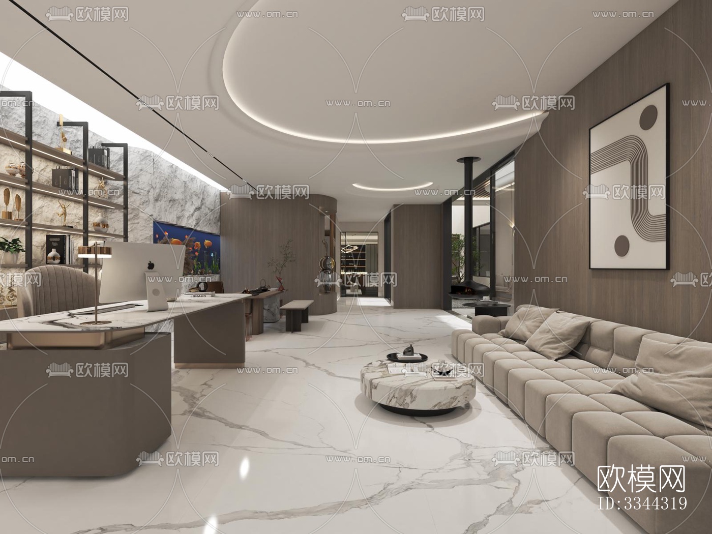 现代别墅效果图下载（渲染图4）