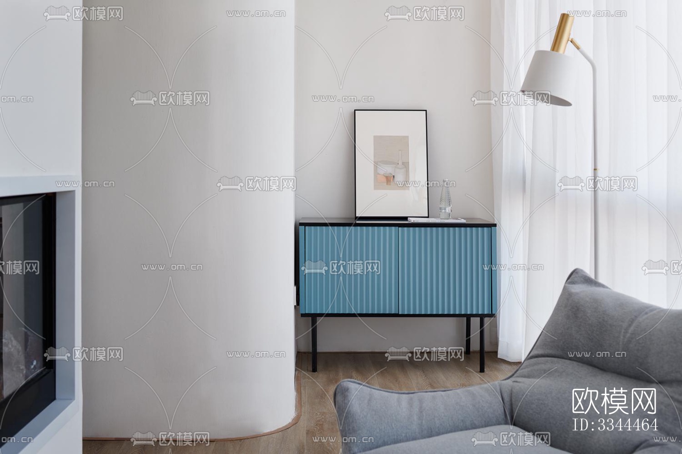 现代卧室效果图下载（渲染图7）