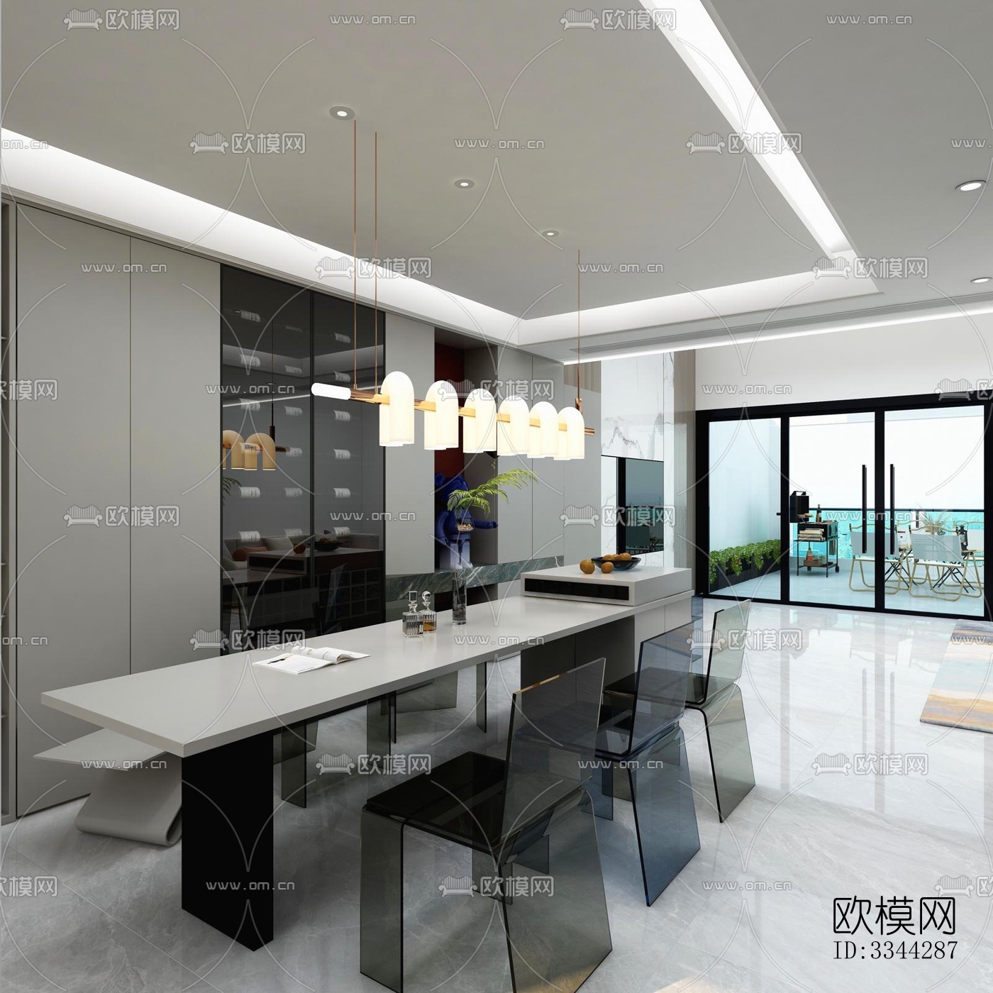 现代别墅效果图下载（渲染图13）