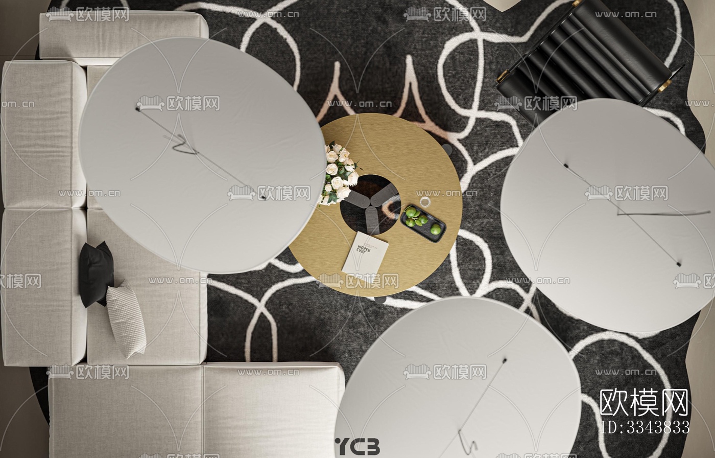 现代别墅效果图下载（渲染图14）