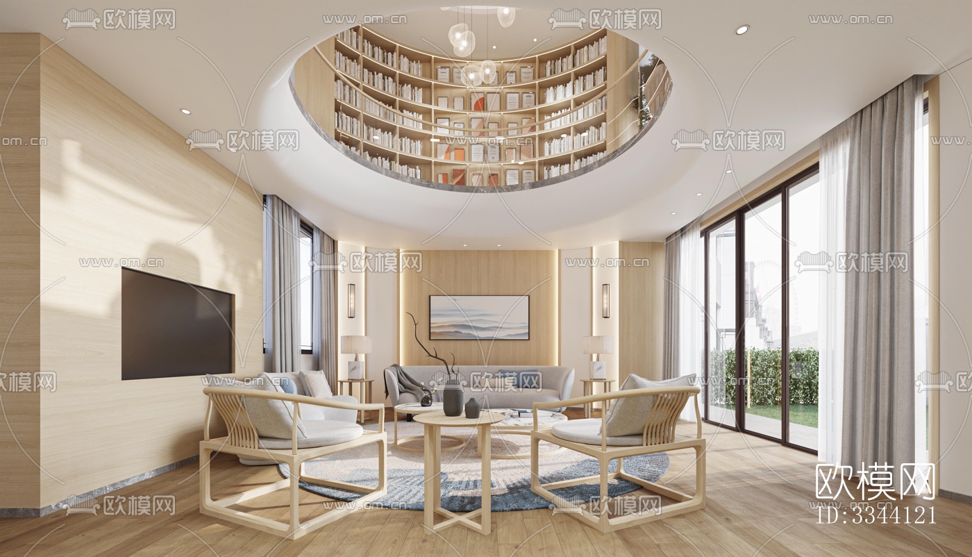 现代别墅效果图下载（渲染图4）