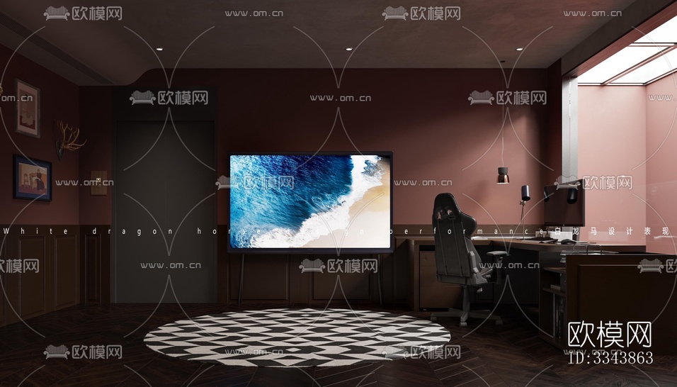 现代别墅效果图下载(渲染图2)