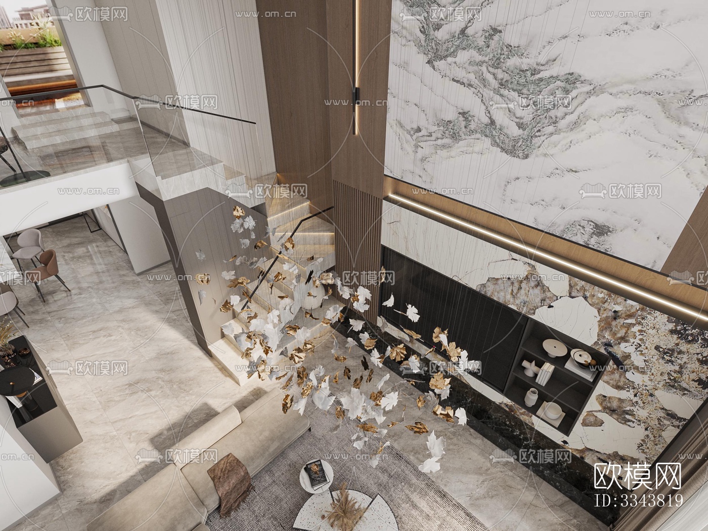 现代别墅效果图下载（渲染图2）