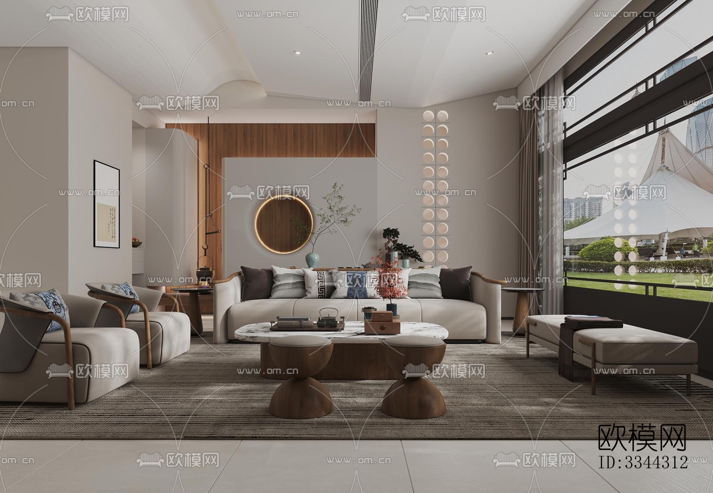 现代别墅效果图下载（渲染图2）