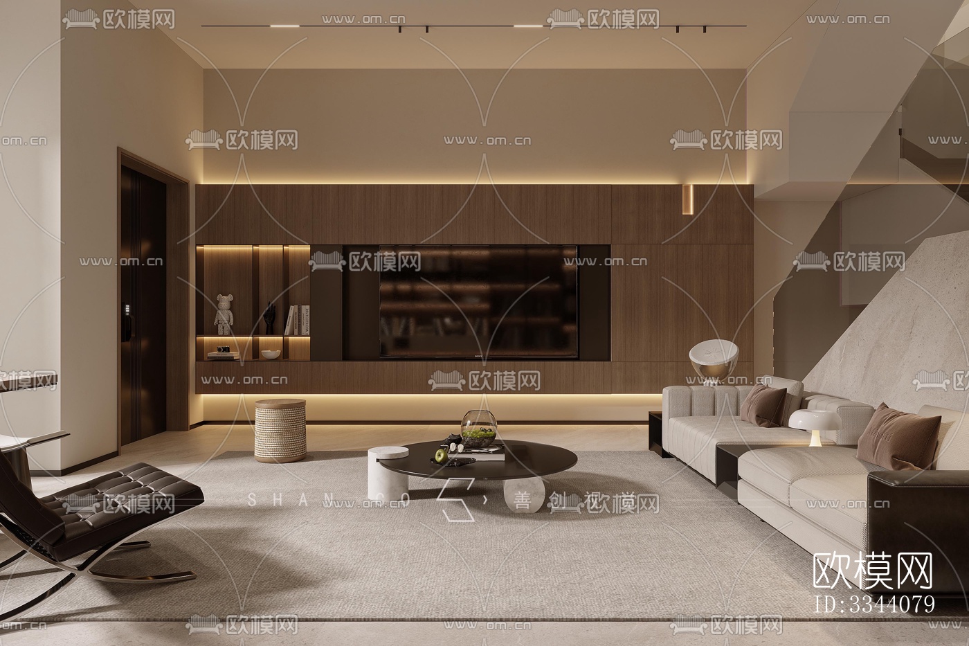 现代别墅效果图下载（渲染图8）