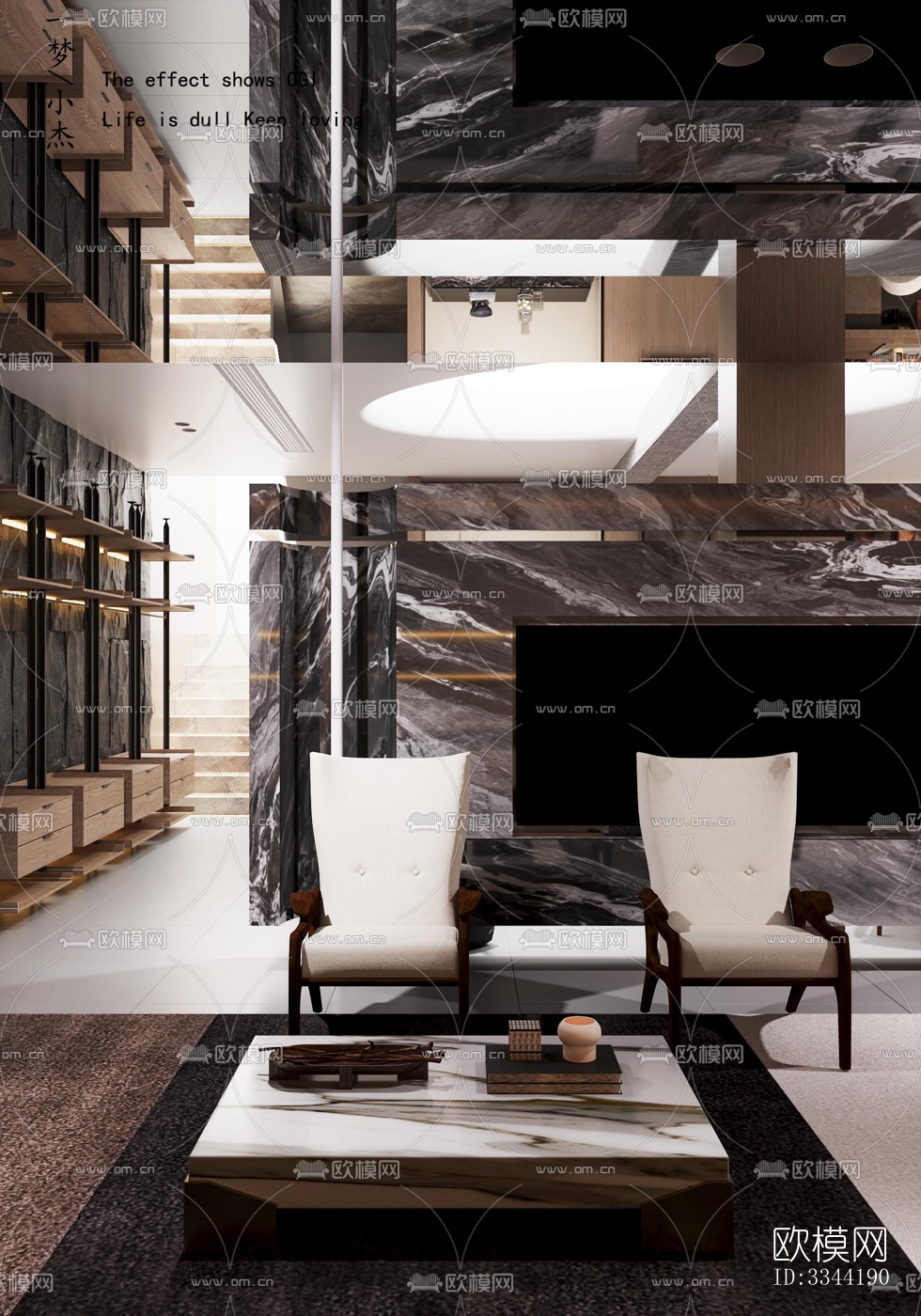 现代别墅效果图下载（渲染图13）