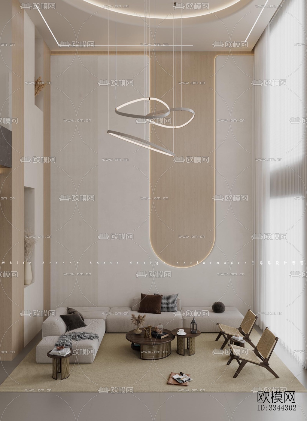 现代别墅效果图下载（渲染图1）