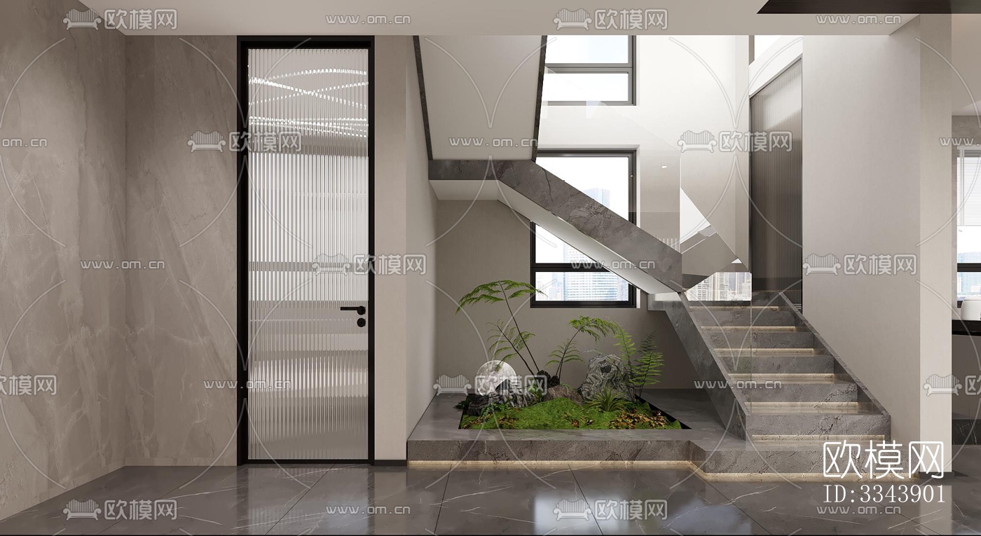 现代别墅效果图下载（渲染图9）