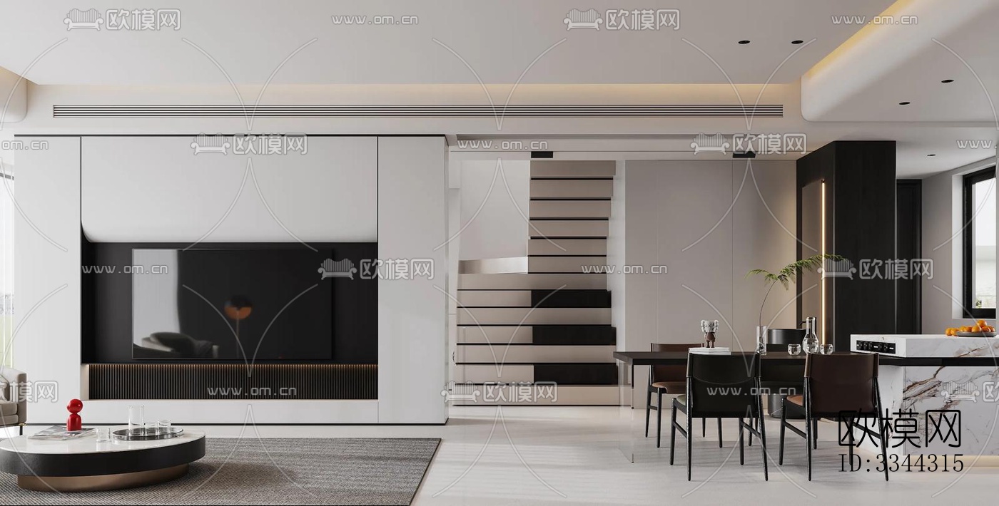 现代别墅效果图下载（渲染图5）