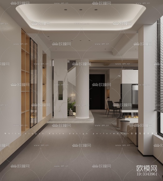 现代别墅效果图下载(渲染图5)