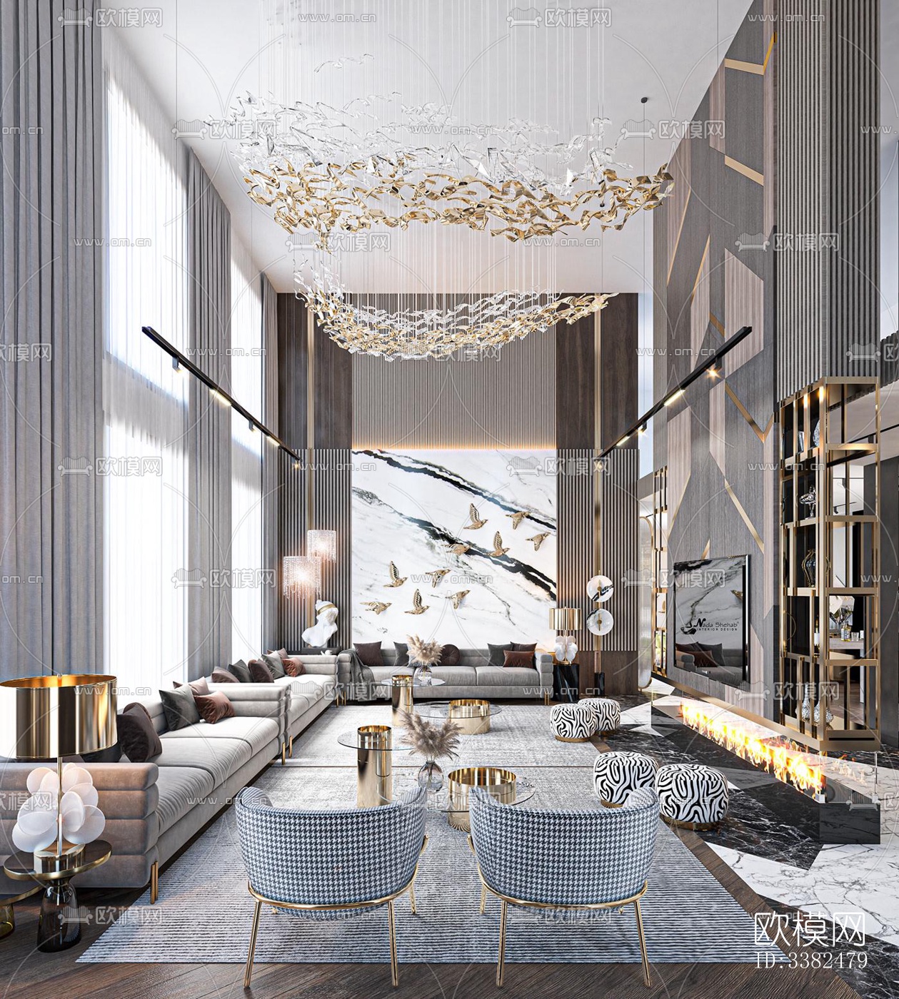 现代别墅效果图下载（渲染图13）