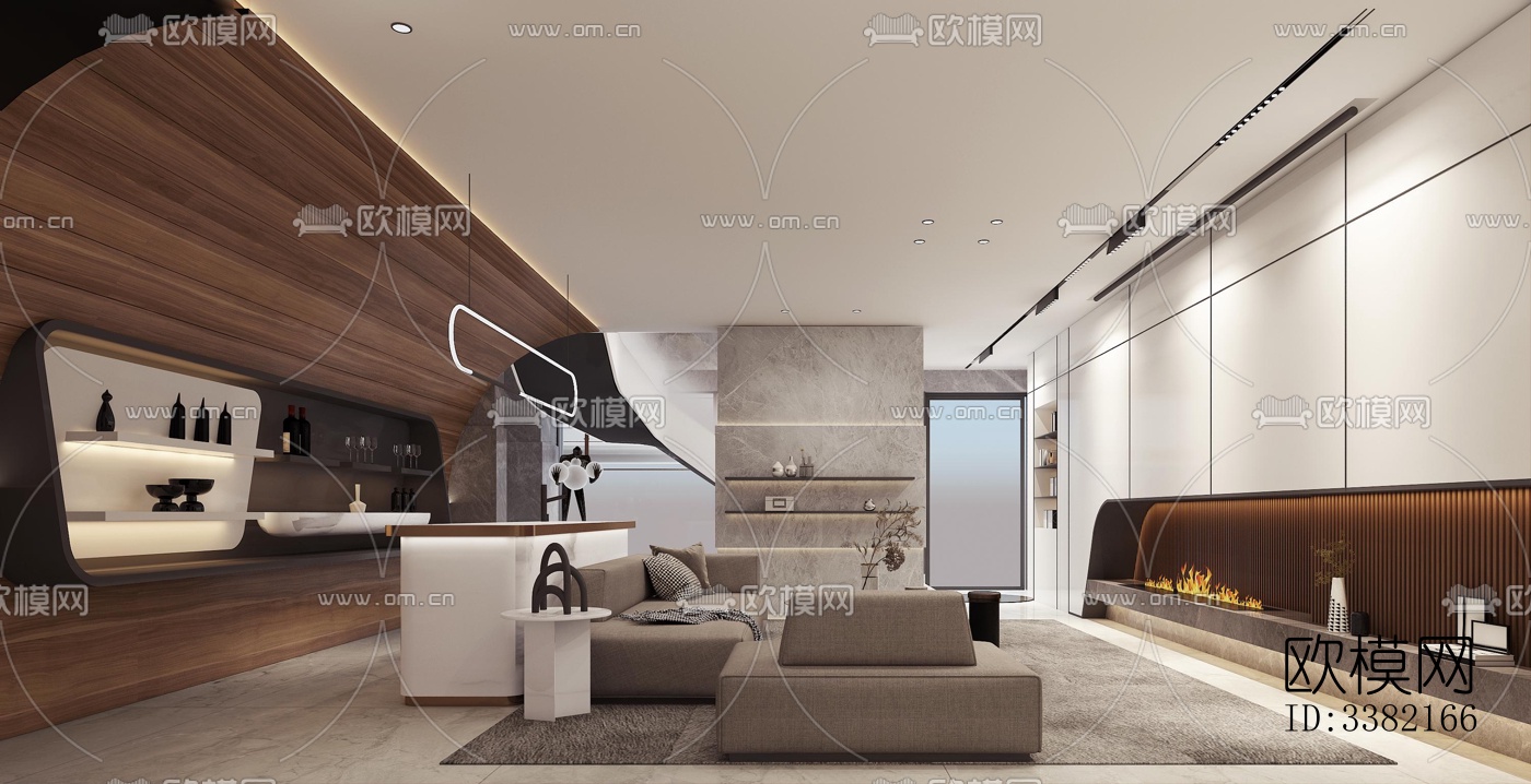 现代别墅效果图下载（渲染图5）