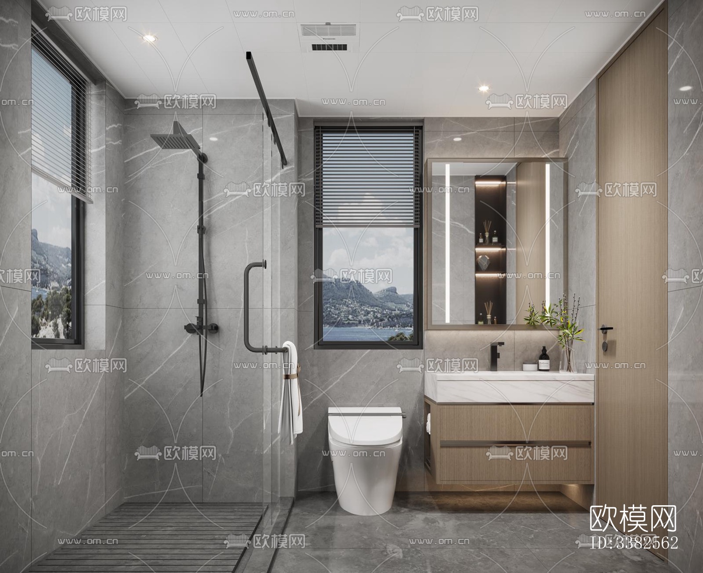 现代别墅效果图下载（渲染图3）