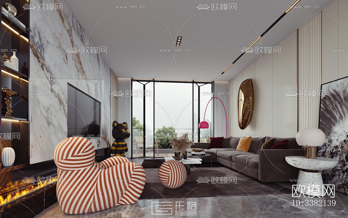 现代别墅效果图下载（渲染图7）