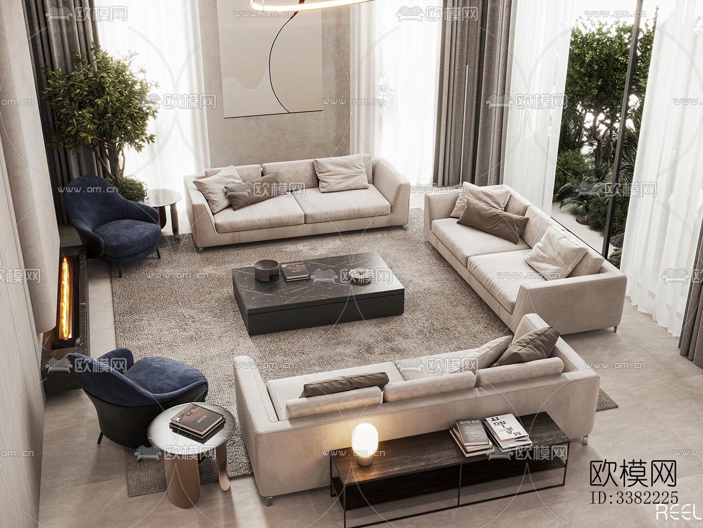 现代别墅效果图下载（渲染图6）