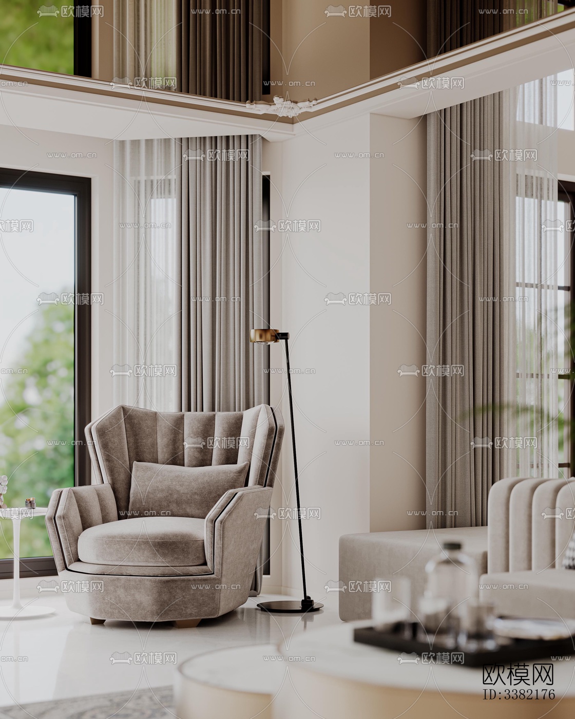 现代别墅效果图下载（渲染图11）