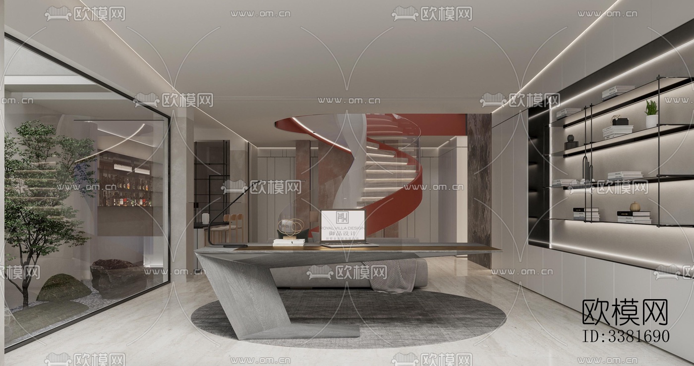 现代别墅效果图下载（渲染图8）