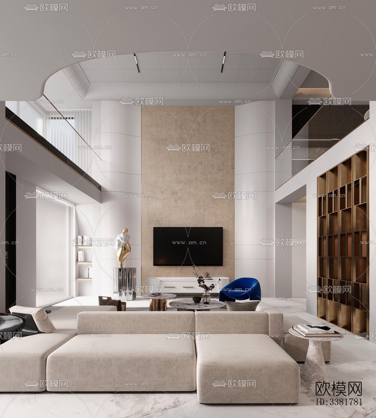 现代别墅效果图下载（渲染图6）