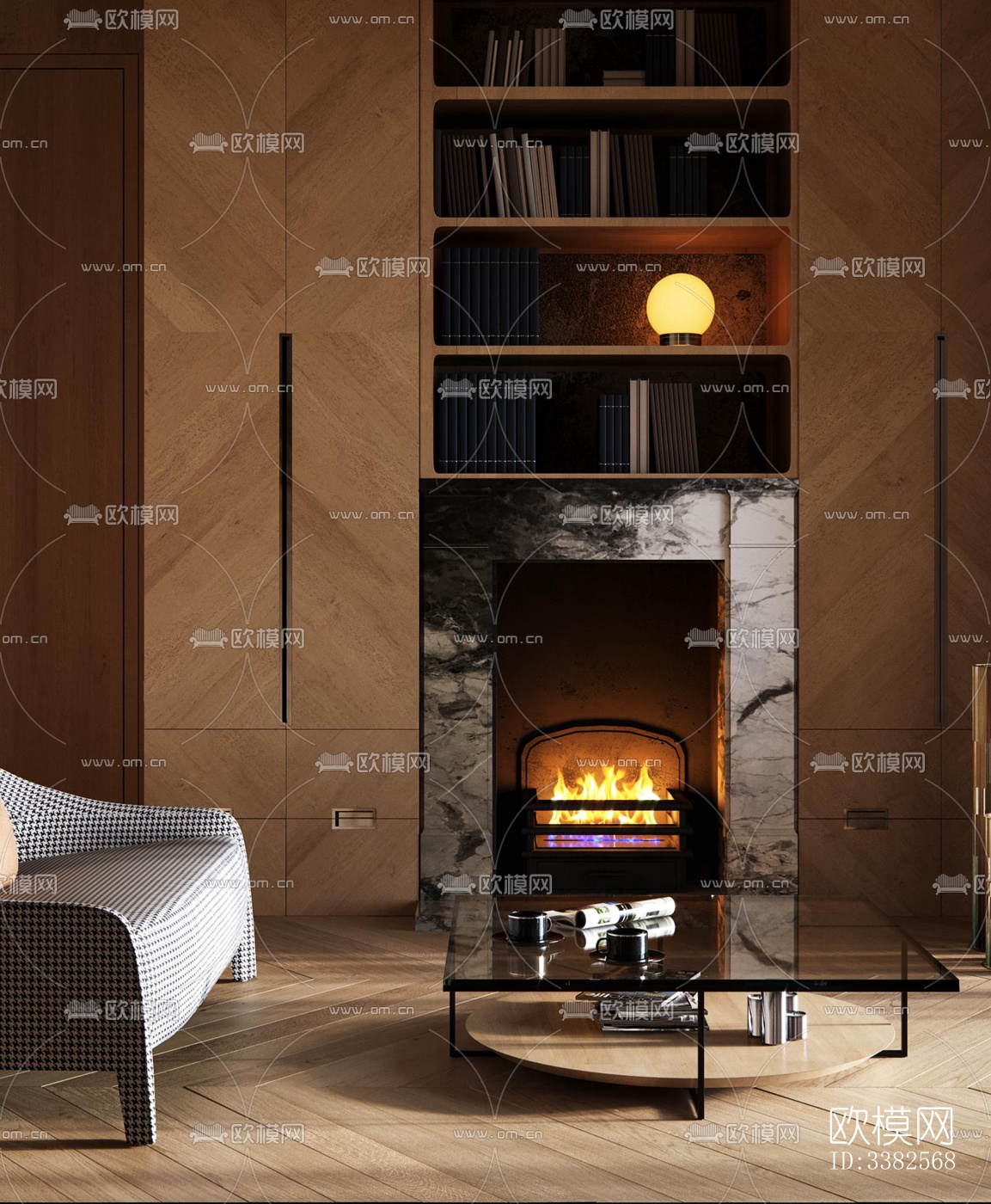 现代别墅效果图下载（渲染图14）