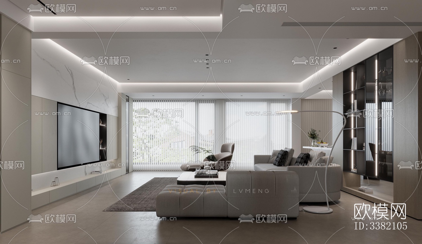 现代别墅效果图下载（渲染图13）