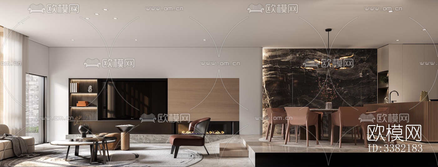 现代别墅效果图下载（渲染图1）