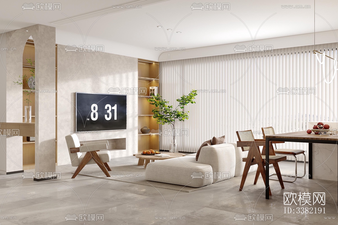 现代别墅效果图下载（渲染图4）