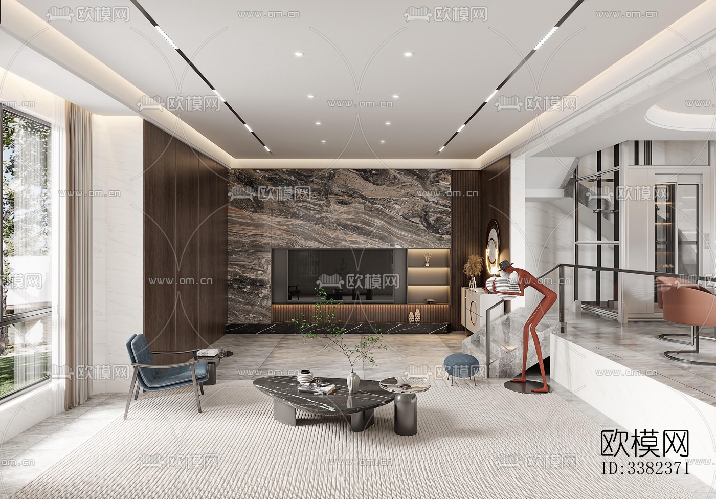 现代别墅效果图下载（渲染图5）