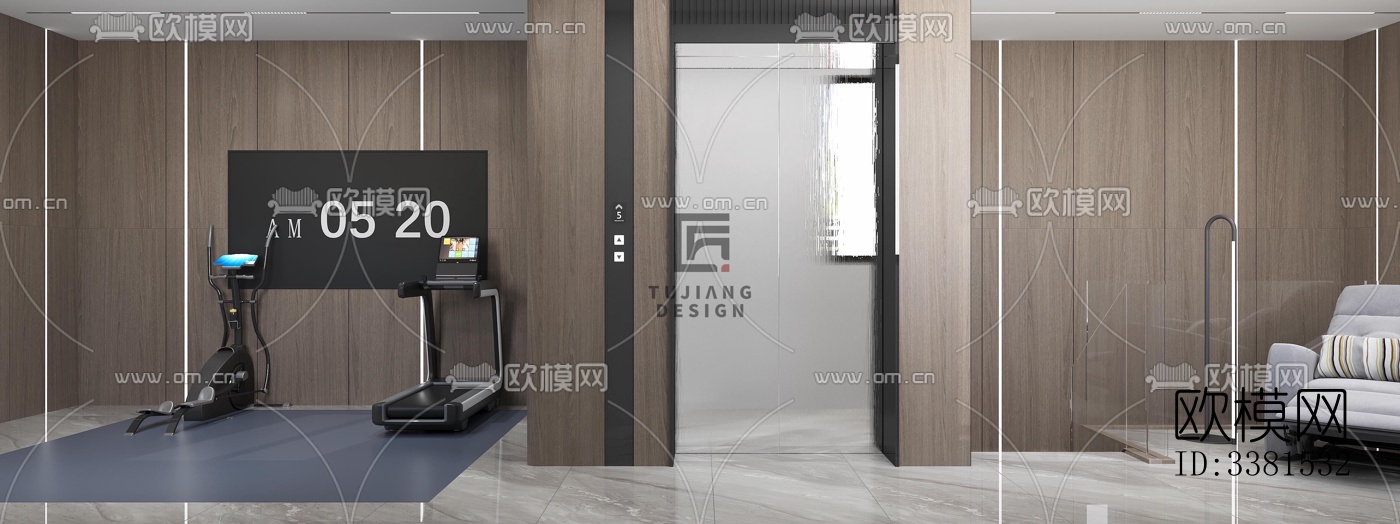 现代别墅效果图下载（渲染图5）