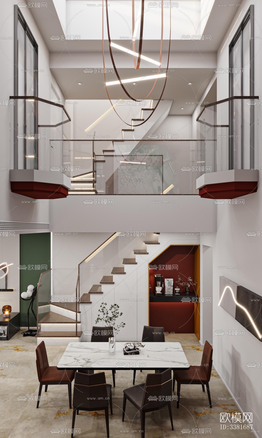 现代别墅效果图下载（渲染图12）