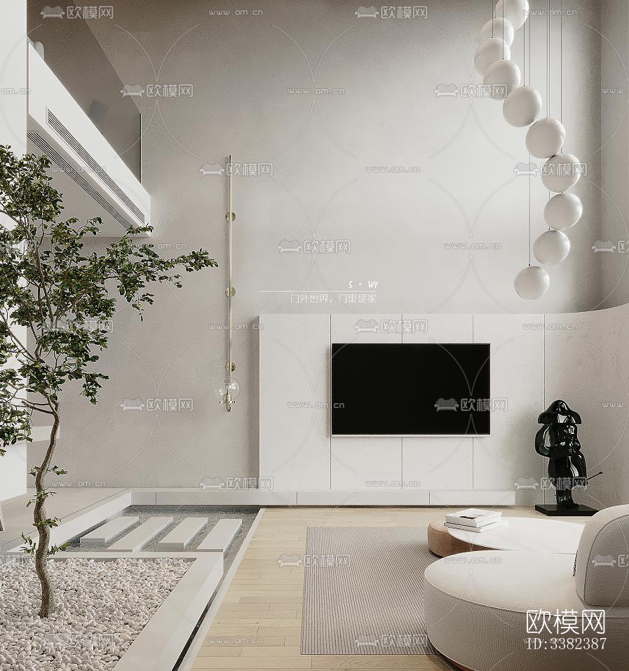 现代别墅效果图下载（渲染图3）